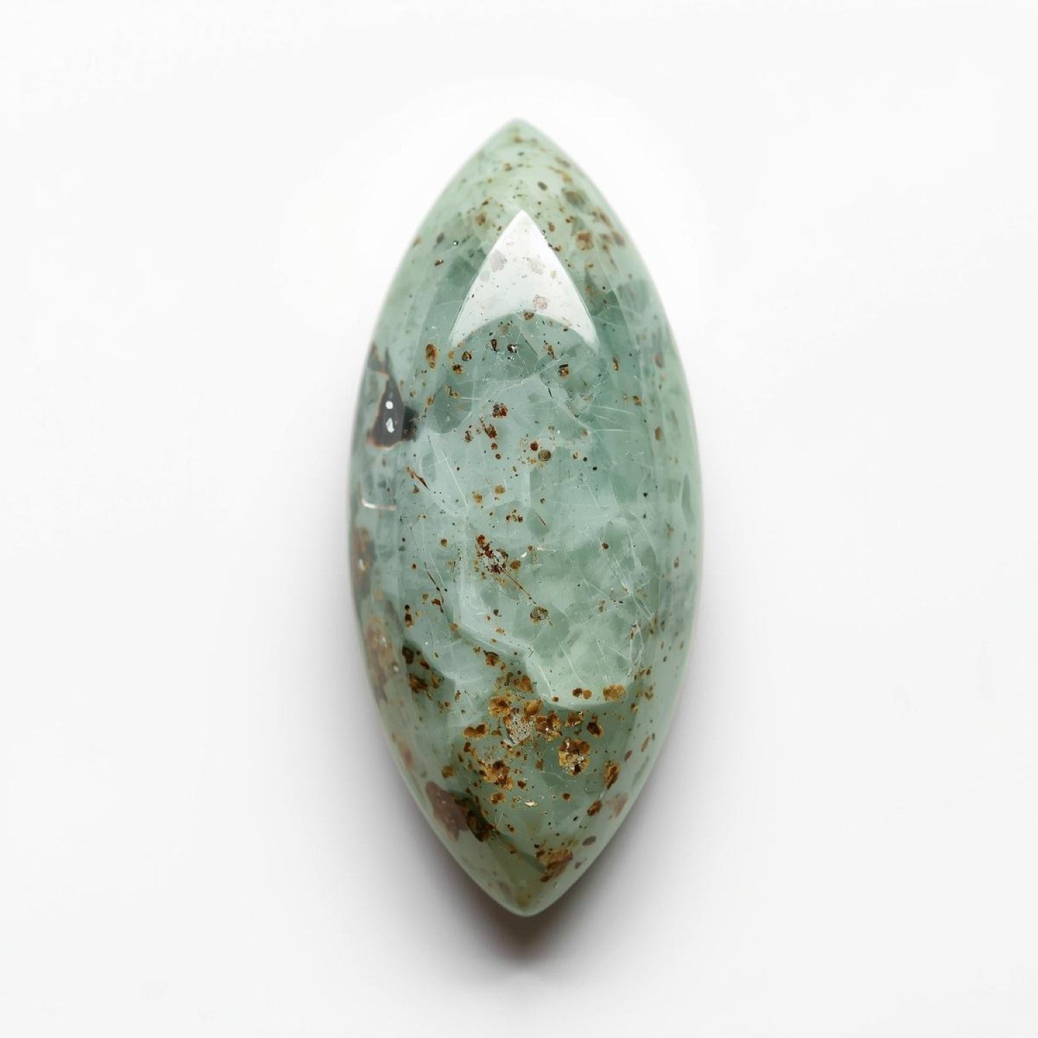 Amazonite 1PC Medium 7x14 MM Marquise  Cabochon Green Splendid semi Precious Loose Gemstone