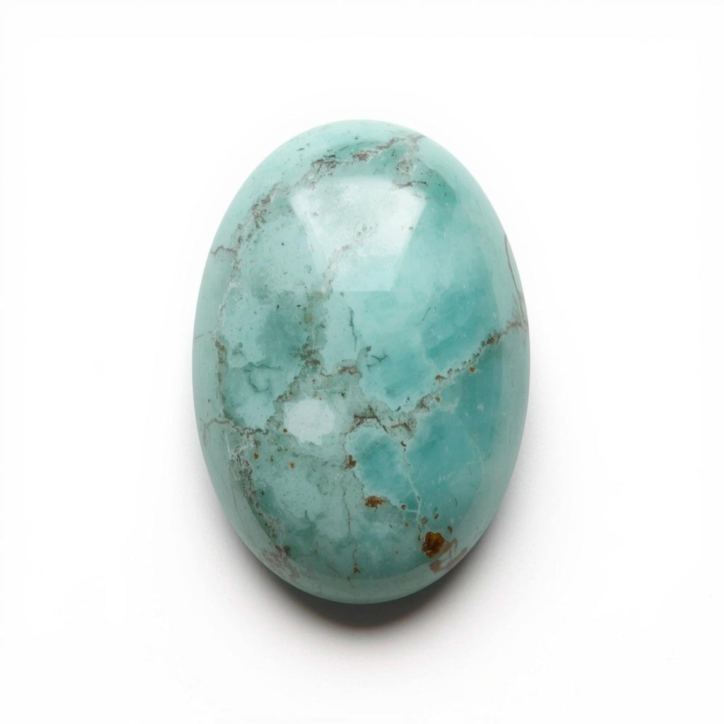 Amazonite 1PC Small 6x8 MM Oval Cabochon Green Superior semi Precious Semi Precious Gemstone