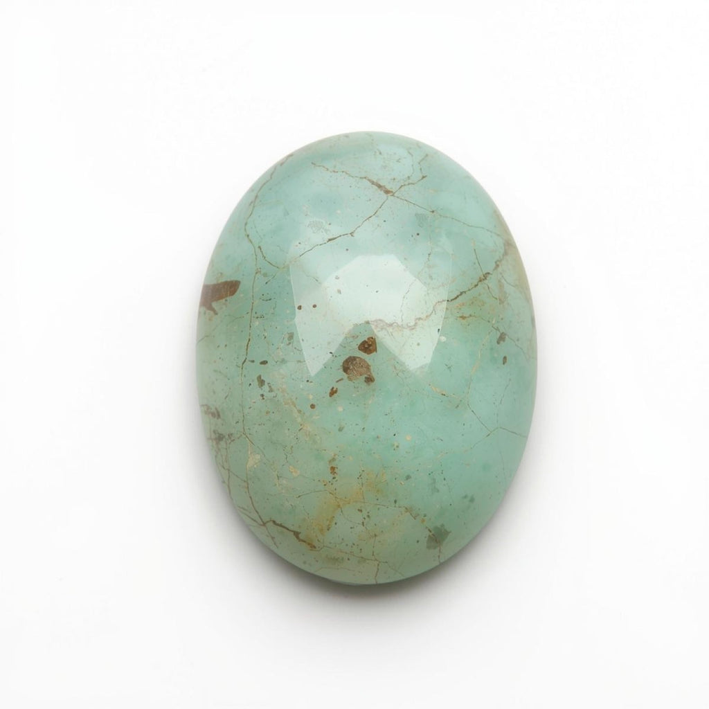 Amazonite 1PC Small 6x9 MM Oval Cabochon Green Pure semi Precious Precious Gemstone