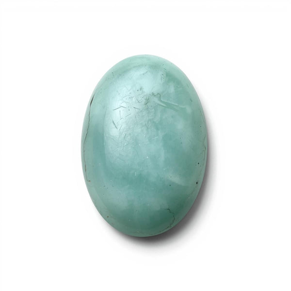 Amazonite 1PC Medium 7x10 MM Oval Cabochon Green Brilliant semi Precious Loose Gems