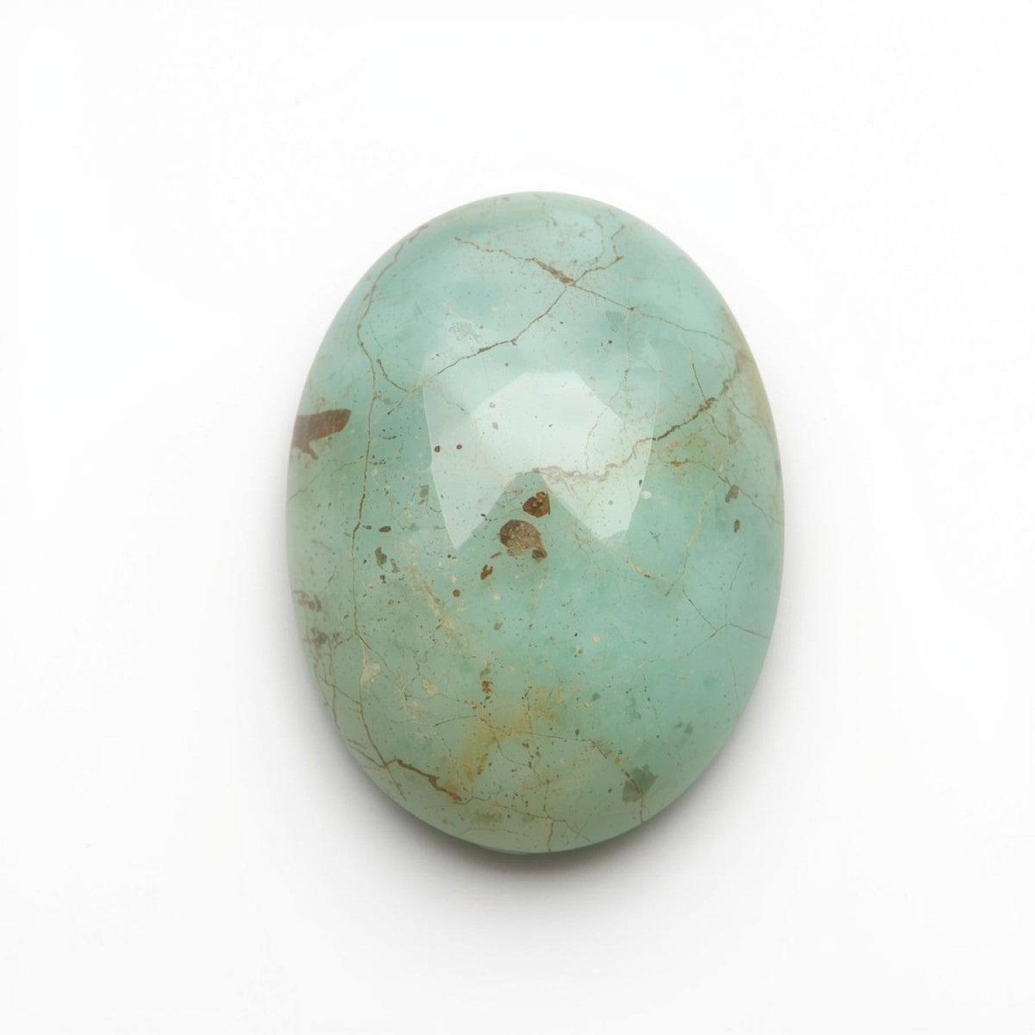 Amazonite 1PC Large 8x12 MM Oval Cabochon Green Splendid semi Precious Semi Precious Gemstone Immagine secondaria del prodotto