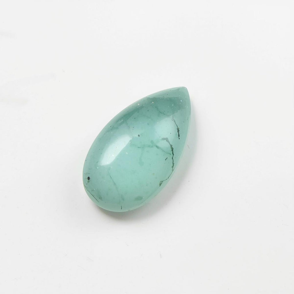 Amazonite 10PC Tiny 3x5 MM Pear Cabochon Green Luster semi Precious Loose Gems
