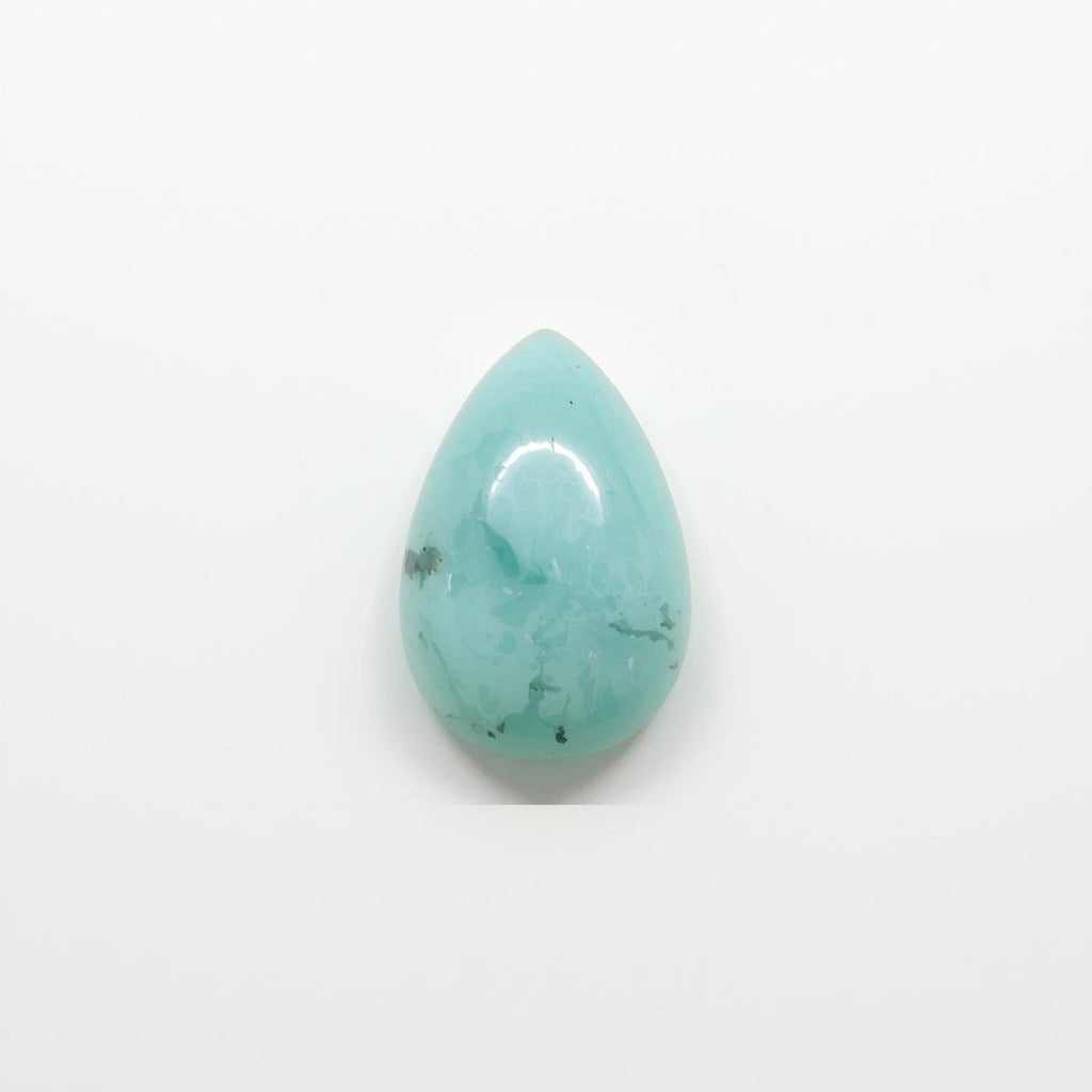 Amazonite 1PC Small 6x8 MM Pear Cabochon Green Fine semi Precious Semi Precious Gemstone