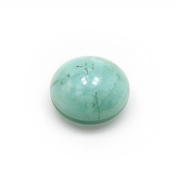 Amazonite 1PC Medium 9x9 MM Round Cabochon Green Lustrous semi Precious Gems
