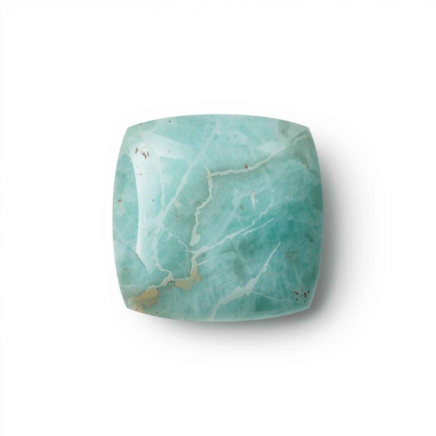Amazonite 10PC Tiny 3x3 MM Square Cabochon Green High-Quality semi Precious Precious Gemstone Secundaire afbeelding