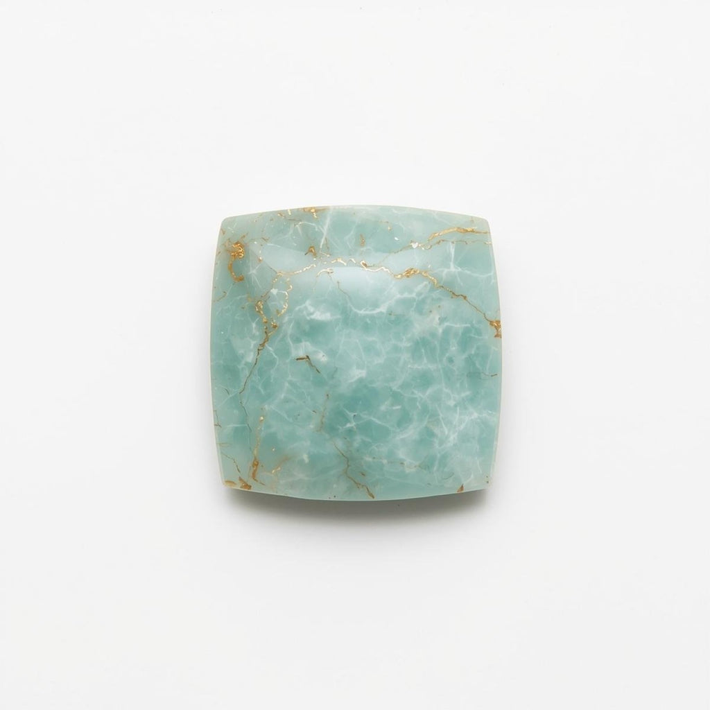 Amazonite 10PC Tiny 4x4 MM Square Cabochon Green Natural semi Precious Gems