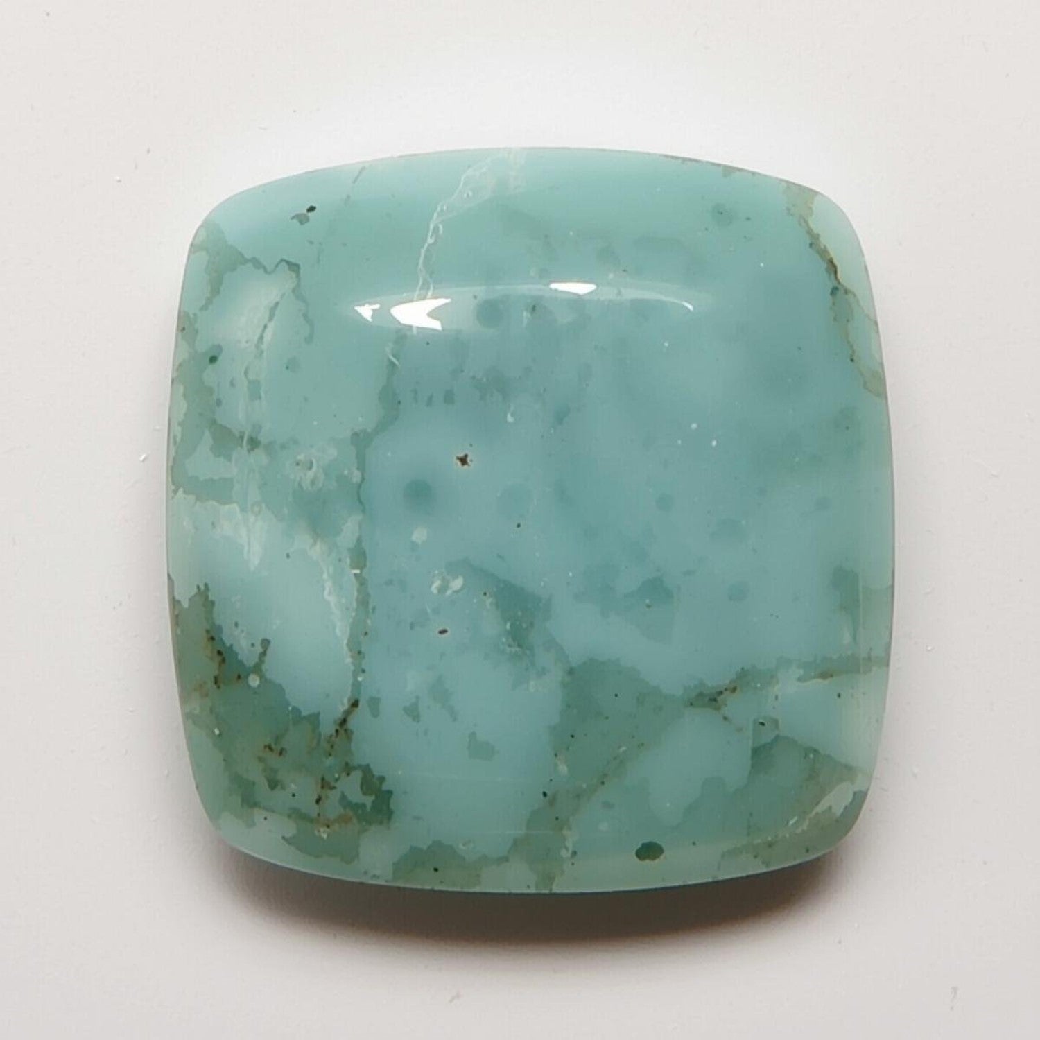 Amazonite 1PC Tiny 6x6 MM Square Cabochon Green Superior semi Precious Loose Gemstone
