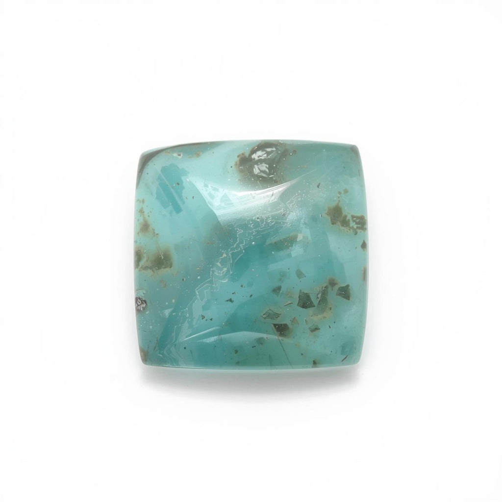 Amazonite 1PC Tiny 6x6 MM Square Cabochon Green Superior semi Precious Loose Gemstone