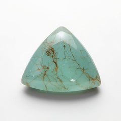Amazonite 1PC Large 10x10 MM Triangle Cabochon Green Shine semi Precious Precious Gemstone