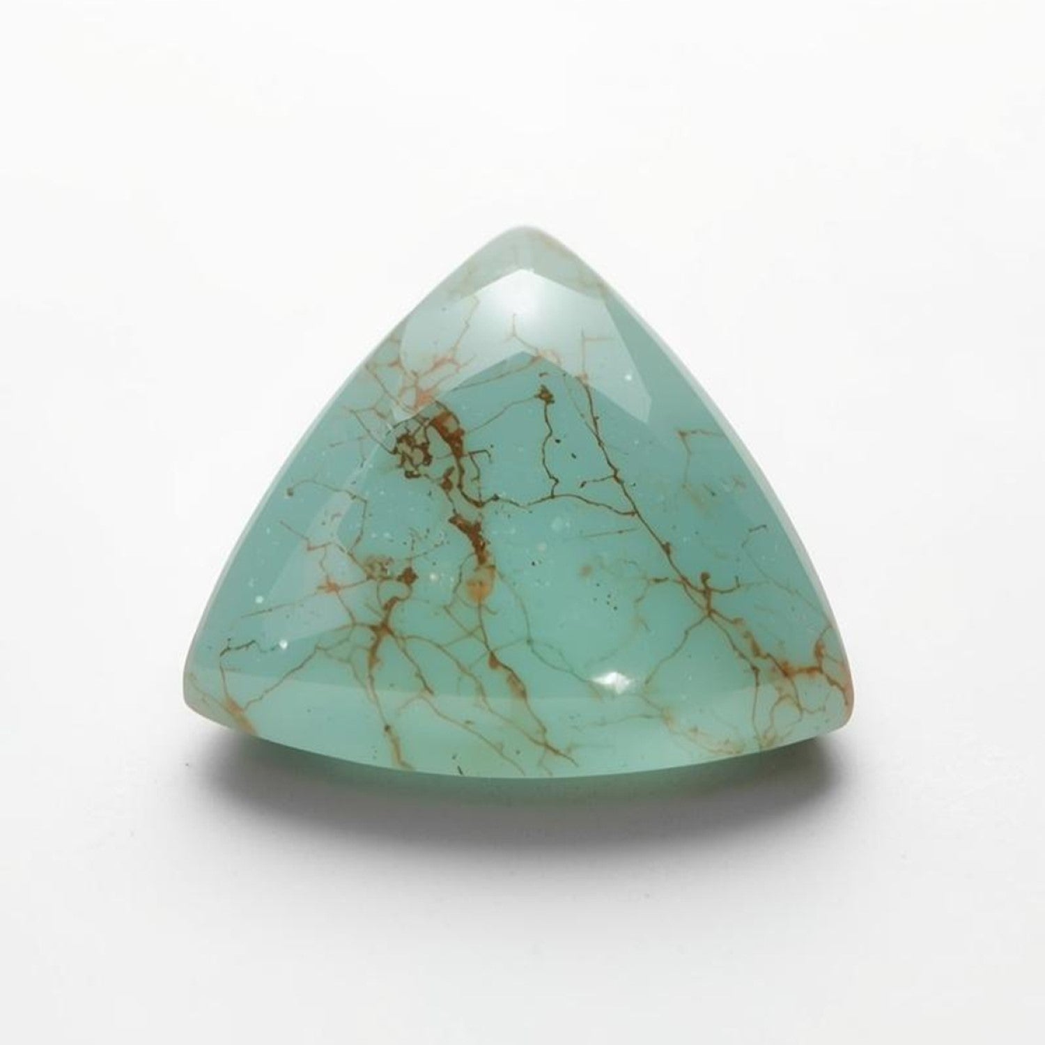 Amazonite 1PC Large 11x11 MM Triangle Cabochon Green Fine semi Precious Gems Image secondaire du produit