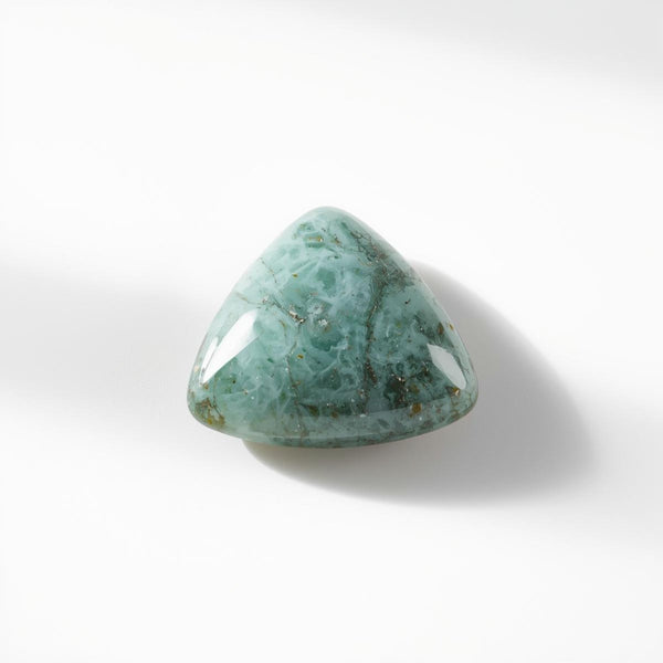 Amazonite 1PC Tiny 6x6 MM Triangle Cabochon Green Polished semi Precious Loose Gems