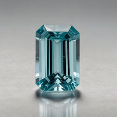 Aquamarine 1PC Small 6x12 MM Baguette Faceted Blue High-Quality Semi Precious Loose Gemstones