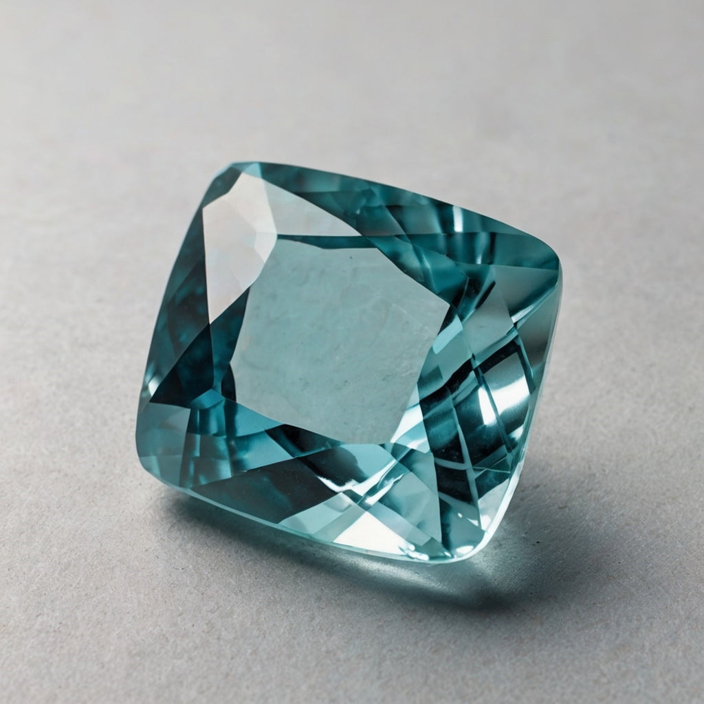 Aquamarine 1PC Small 7x7 MM Cushion Faceted Blue Splendid Semi Precious Gems