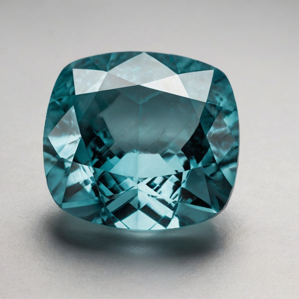 Aquamarine 1PC Small 8x8 MM Cushion Faceted Blue Luster Semi Precious Loose Gems
