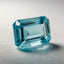 Aquamarine 1PC Small 7x9 MM Emerald Faceted Blue Pure Semi Precious Loose Gemstones