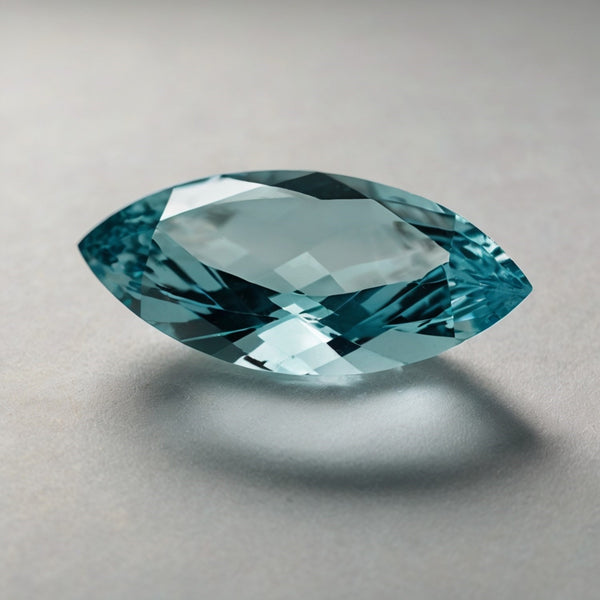 Aquamarine 1PC Tiny 3x6 MM Marquise Faceted Blue Fiery Semi Precious Loose Gemstone