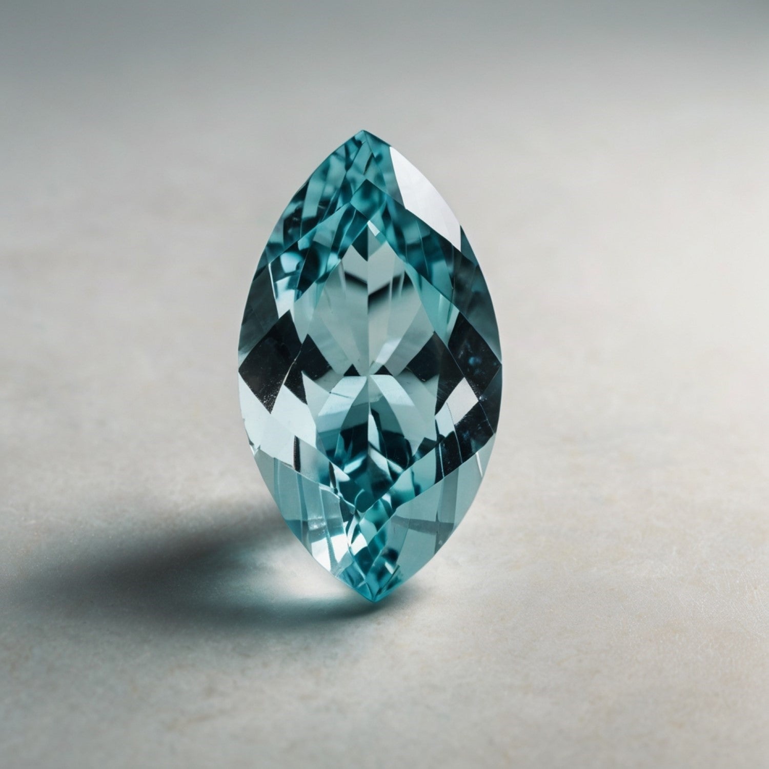 Aquamarine 1PC Tiny 4x8 MM Marquise Faceted Blue Brilliant Semi Precious Loose Gemstones Image secondaire du produit