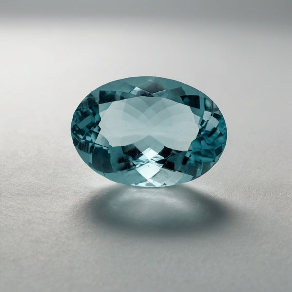 Aquamarine 1PC Tiny 3x5 MM Oval Faceted Blue Sparkling Semi Precious Loose Gemstone