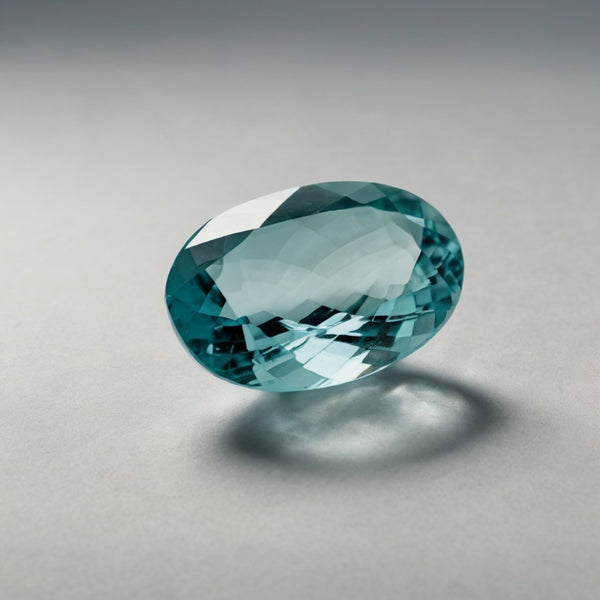 Aquamarine 1PC Tiny 4x6 MM Oval Faceted Blue Polished Semi Precious Loose Gemstones