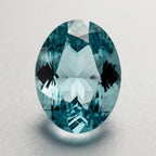 Aquamarine 1PC Small 6x9 MM Oval Faceted Blue Lustrous Semi Precious Loose Gemstone