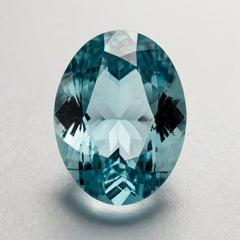 Aquamarine 1PC Small 6x9 MM Oval Faceted Blue Lustrous Semi Precious Loose Gemstone