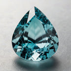 Aquamarine 1PC Chunky 15x20 MM Pear Faceted Blue Superior Semi Precious Loose Gemstone