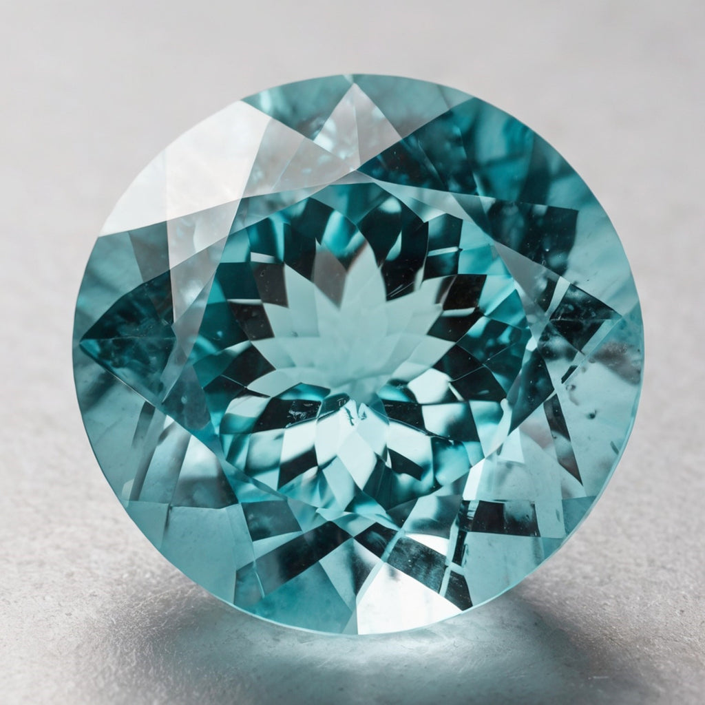 Aquamarine 1PC Large 12x12 MM Round Faceted Blue High-Quality Semi Precious Loose Gems
