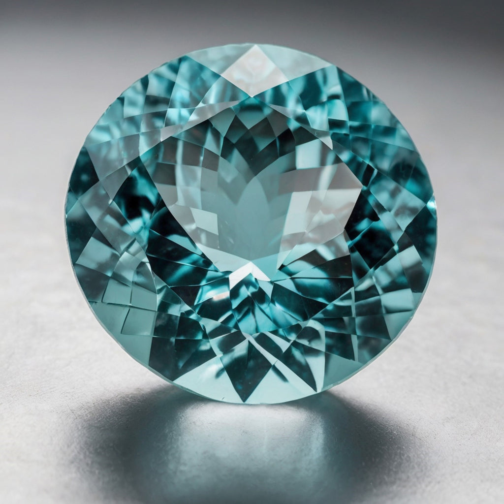 Aquamarine 1PC Chunky 13x13 MM Round Faceted Blue Natural Semi Precious Loose Gemstone