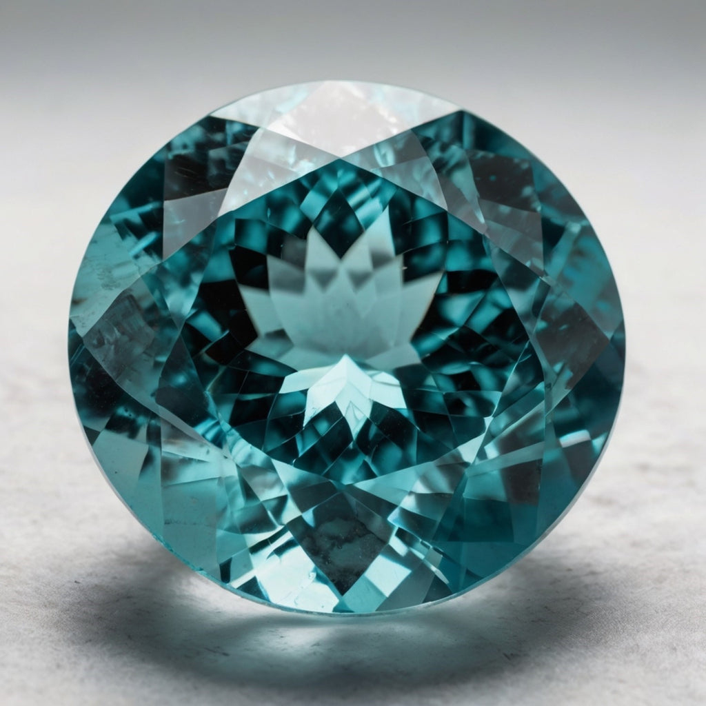 Aquamarine 1PC Chunky 14x14 MM Round Faceted Blue Genuine Semi Precious Loose Gemstones