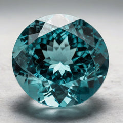 Aquamarine 1PC Chunky 14x14 MM Round Faceted Blue Genuine Semi Precious Loose Gemstones