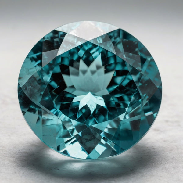 Aquamarine 1PC Chunky 15x15 MM Round Faceted Blue Superior Semi Precious Gems
