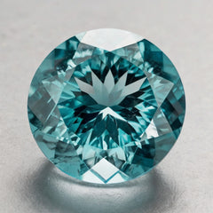 Aquamarine 1PC Small 8x8 MM Round Faceted Blue Luster Semi Precious Loose Gems