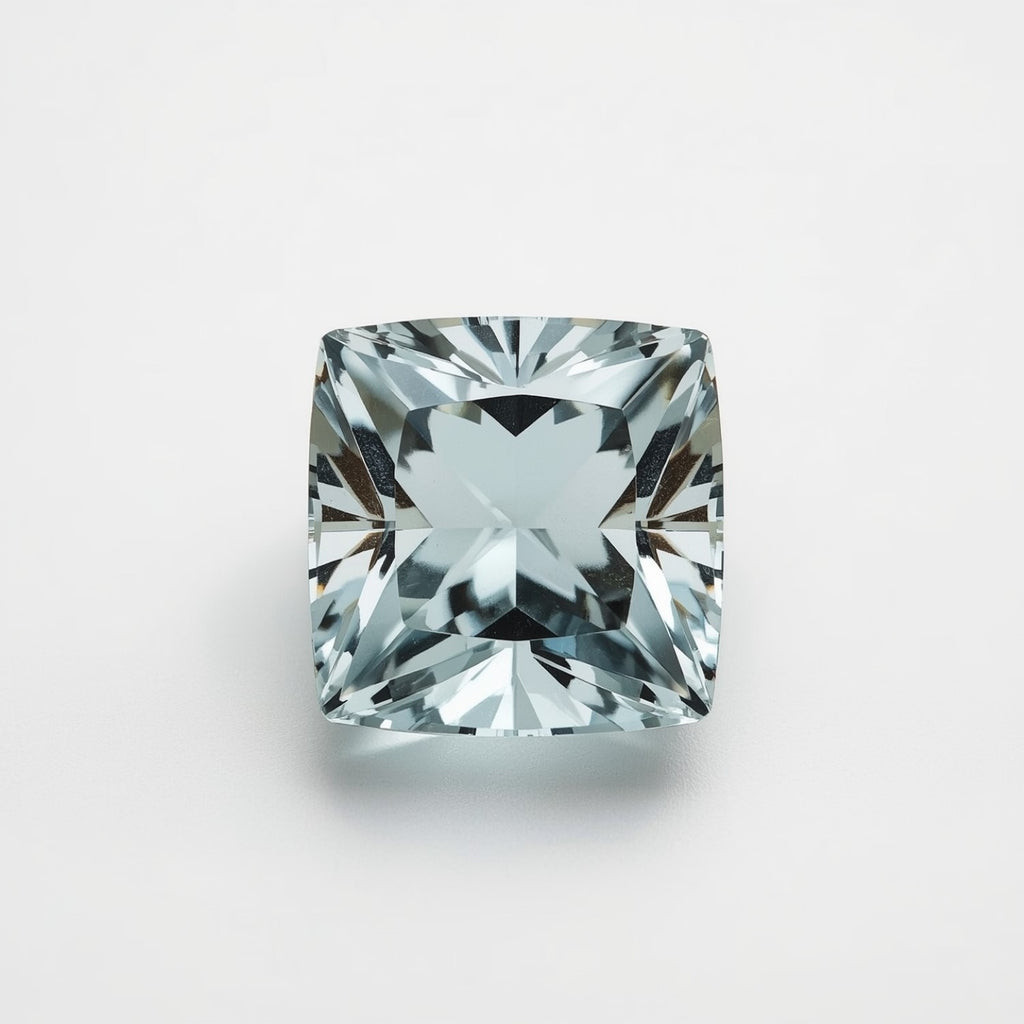 Aquamarine 1PC Large 11x11 MM Square Faceted Blue Fine Semi Precious Gems