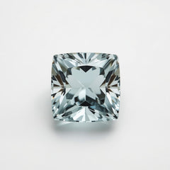 Aquamarine 1PC Large 11x11 MM Square Faceted Blue Fine Semi Precious Gems