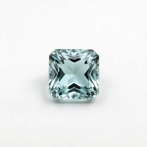 Aquamarine 10PC Tiny 3x3 MM Square Faceted Blue Fiery Semi Precious Gems