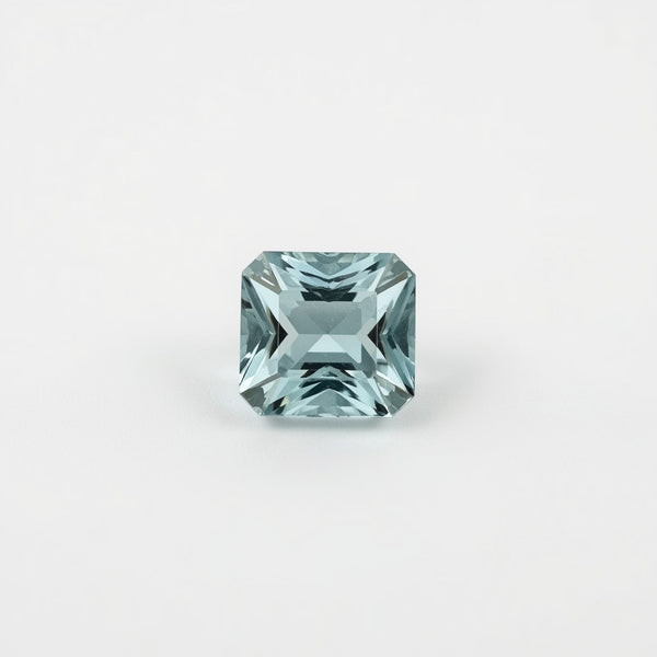 Aquamarine 10PC Tiny 4x4 MM Square Faceted Blue Brilliant Semi Precious Loose Gems
