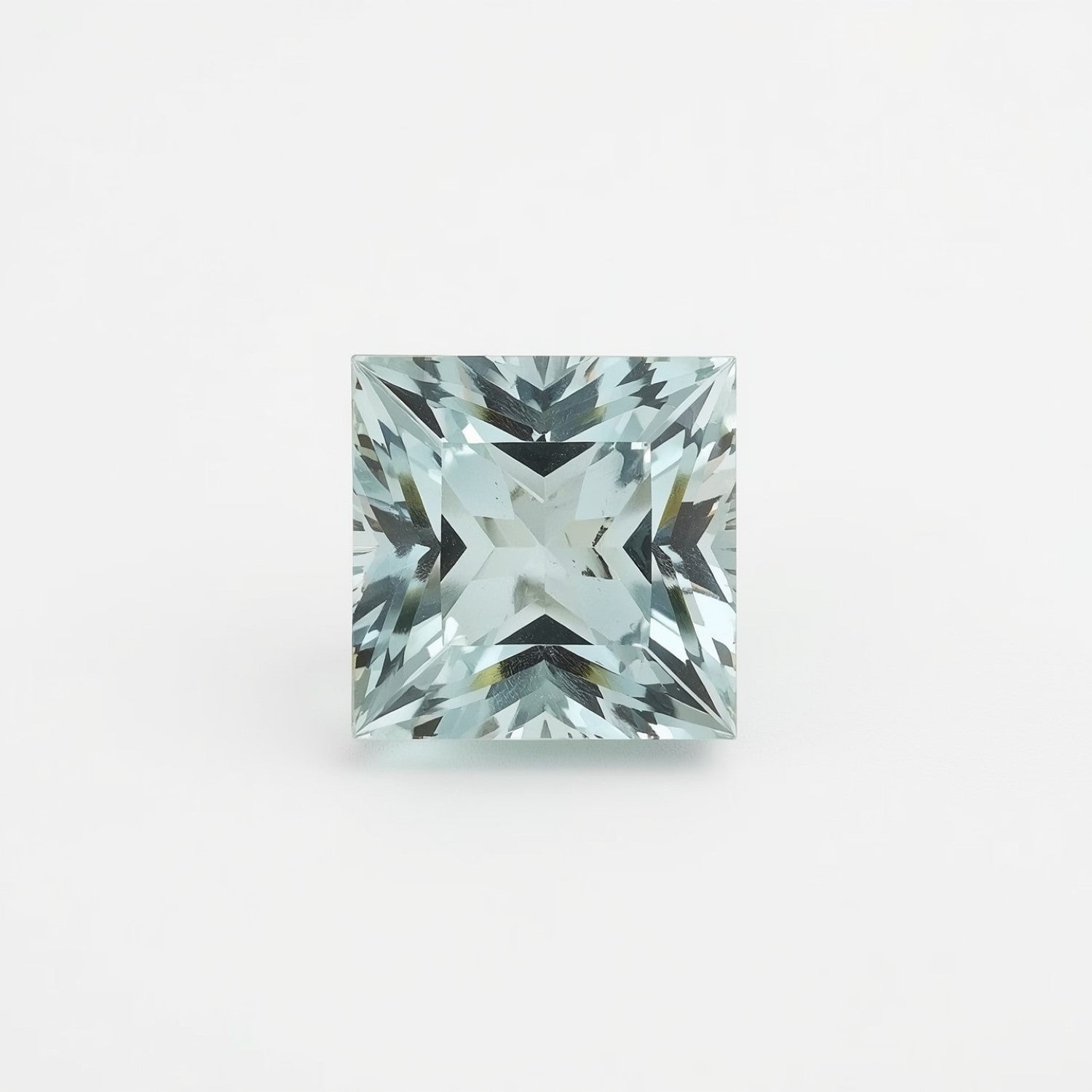 Aquamarine 10PC Tiny 4x4 MM Square Faceted Blue Brilliant Semi Precious Loose Gems Sekundär produktbild