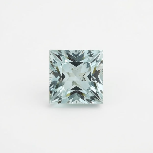 Aquamarine 10PC Tiny 4x4 MM Square Faceted Blue Brilliant Semi Precious Loose Gems