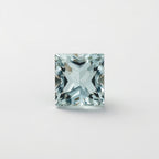 Aquamarine 1PC Tiny 5x5 MM Square Faceted Blue Sparkling Semi Precious Loose Gemstone