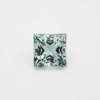 Aquamarine 1PC Tiny 6x6 MM Square Faceted Blue Polished Semi Precious Loose Gemstones