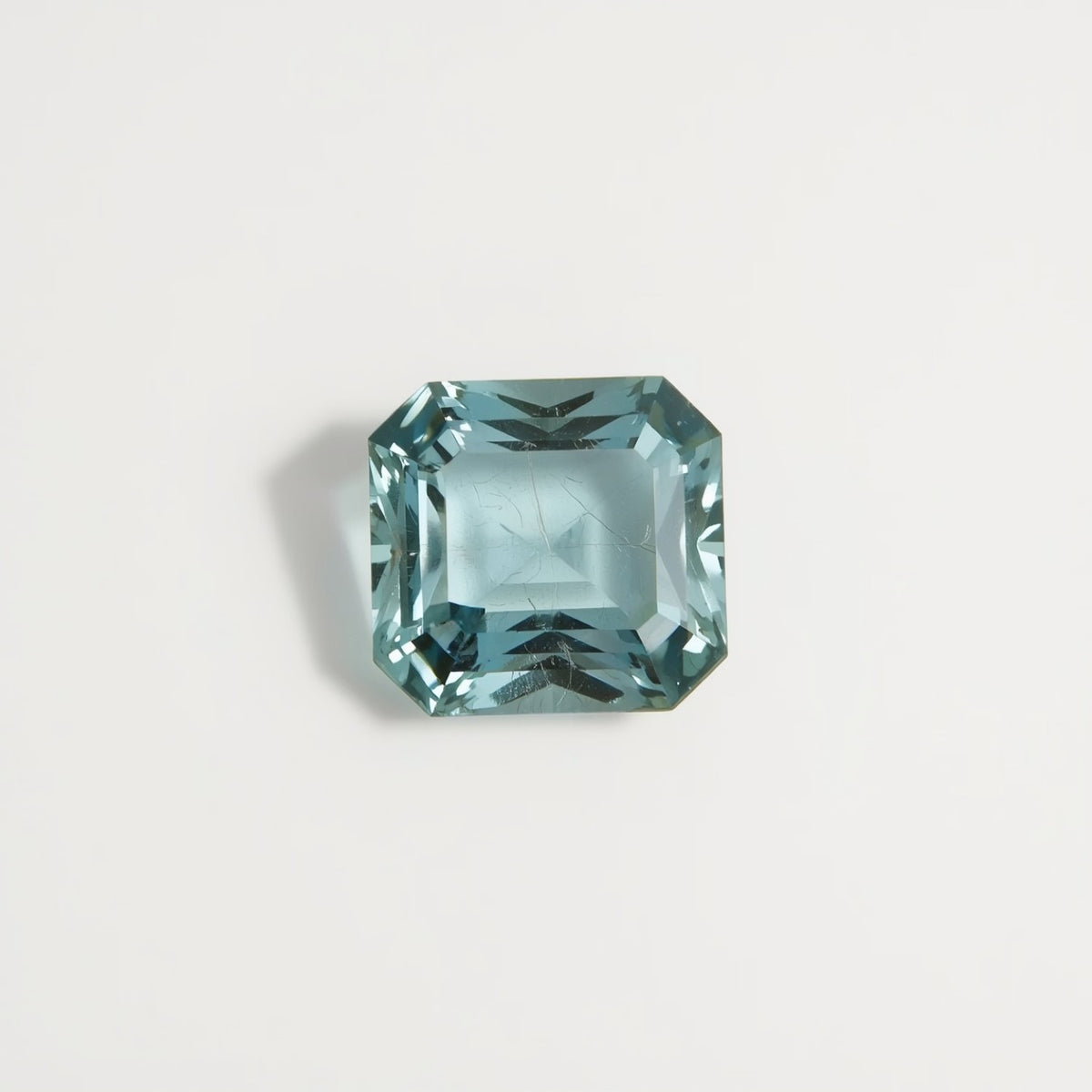 Aquamarine 1PC Small 7x7 MM Square Faceted Blue Splendid Semi Precious Gems