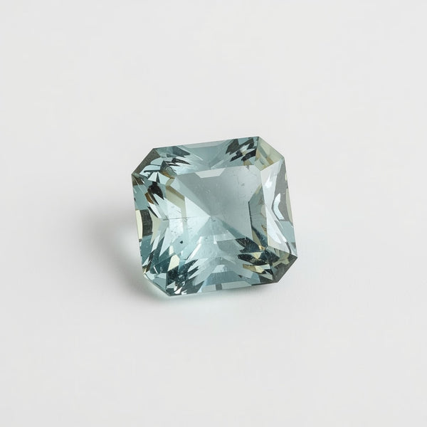 Aquamarine 1PC Small 7x7 MM Square Faceted Blue Splendid Semi Precious Gems