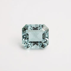 Aquamarine 1PC Small 8x8 MM Square Faceted Blue Luster Semi Precious Loose Gems