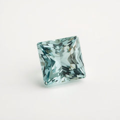 Aquamarine 1PC Medium 9x9 MM Square Faceted Blue Lustrous Semi Precious Loose Gemstone