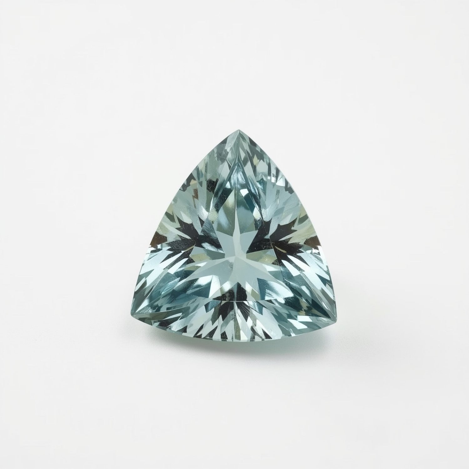 Aquamarine 1PC Tiny 5x5 MM Triangle Faceted Blue Sparkling Semi Precious Loose Gemstone