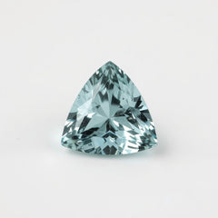 Aquamarine 1PC Medium 9x9 MM Triangle Faceted Blue Lustrous Semi Precious Loose Gemstone
