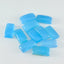 Chalcedony 1PC Small 5x10 MM Baguette Cabochon Blue Sparkling semi Precious Loose Gemstone