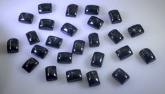 Black Onyx 1PC Tiny 5x7 MM Emerald Cabochon Black Brilliant semi Precious Loose Gemstones