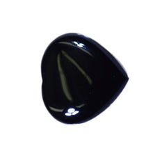 Black Onyx 1PC Large 10x10 MM Heart Cabochon Black Luster semi Precious Precious Gemstone