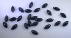 Black Onyx 10PC Tiny 3x6 MM Marquise  Cabochon Black Polished semi Precious Loose Gemstones